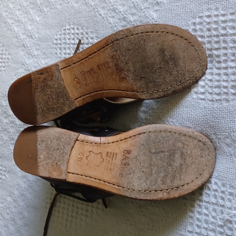 Free People Baske Brown Leather Sandals - Picture 4 of 6